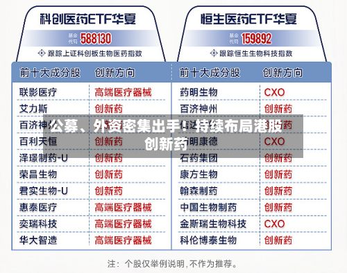 公募、外资密集出手！持续布局港股创新药