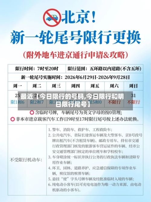 最近【今日限行的号码,今日限行和明日限行尾号】-第2张图片