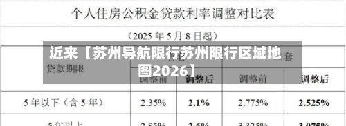 近来【苏州导航限行苏州限行区域地图2026】
