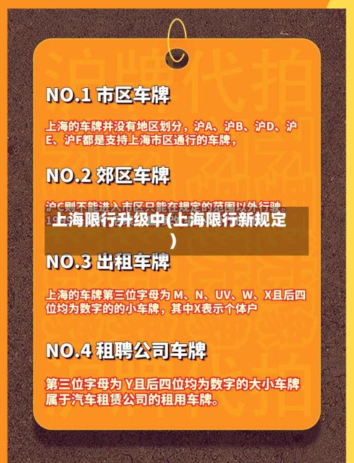 上海限行升级中(上海限行新规定)