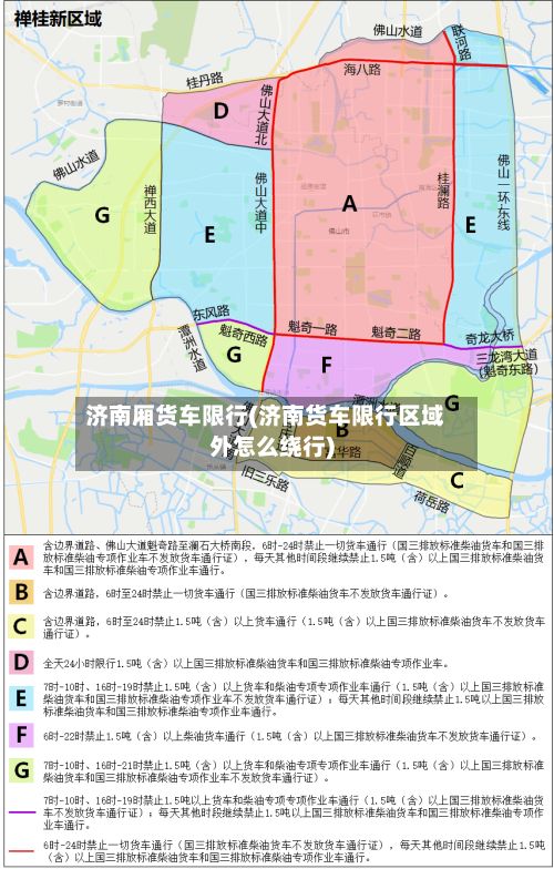 济南厢货车限行(济南货车限行区域外怎么绕行)