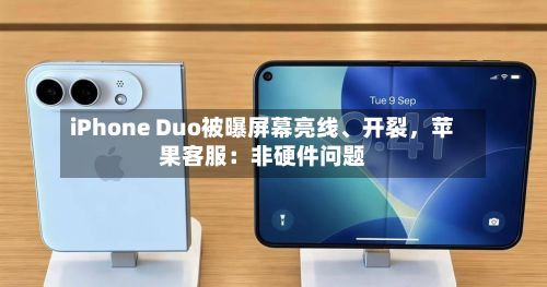 iPhone Duo被曝屏幕亮线	、开裂	，苹果客服：非硬件问题-第3张图片