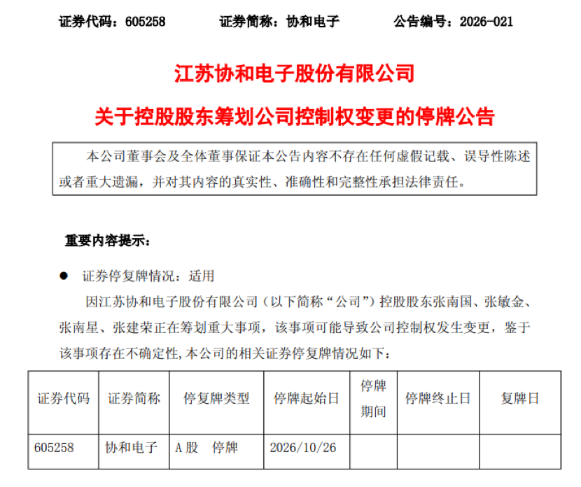 605258，实控人拟变更！股价近期大涨
