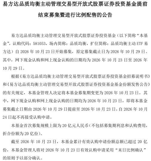 3只产品同日售罄，主动ETF为何这么火？